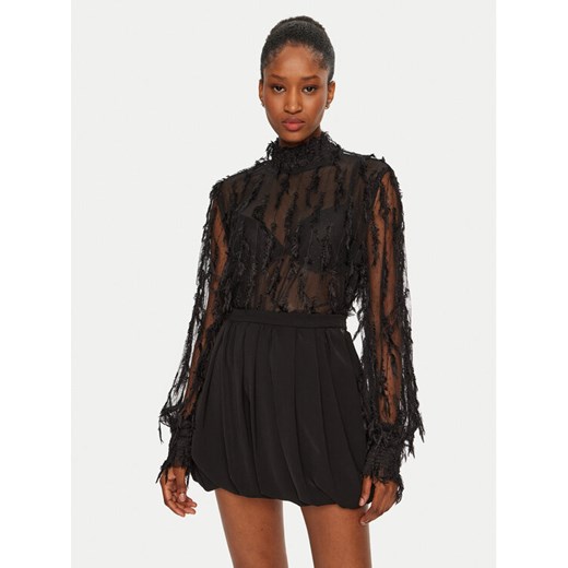 Munthe Bluzka 244102824440 Czarny Relaxed Fit ze sklepu MODIVO w kategorii Bluzki damskie - zdjęcie 182617961