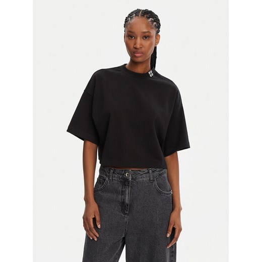 HUGO T-Shirt Damelody 50520187 Czarny Relaxed Fit ze sklepu MODIVO w kategorii Bluzki damskie - zdjęcie 182618071