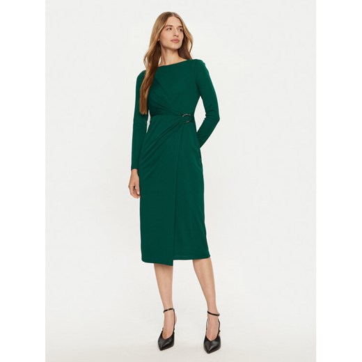 LAUREN RALPH LAUREN Sukienka koktajlowa 253919794004 Zielony Slim Fit ze sklepu MODIVO w kategorii Sukienki - zdjęcie 182618084