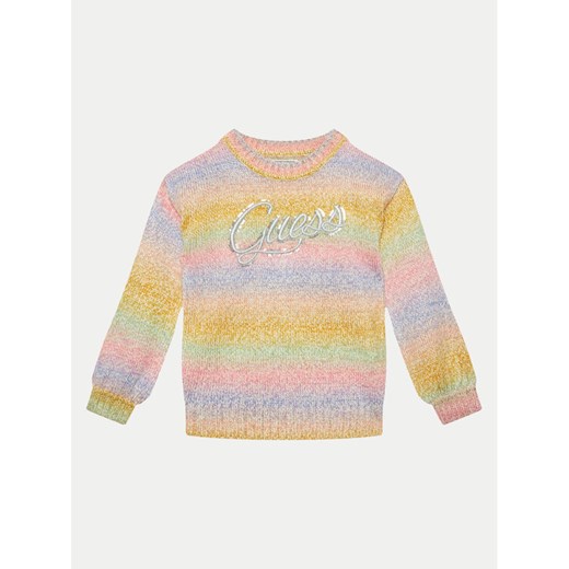 Guess Sweter J4YR03 Z3G50 Kolorowy Regular Fit ze sklepu MODIVO w kategorii Swetry dziewczęce - zdjęcie 182618090