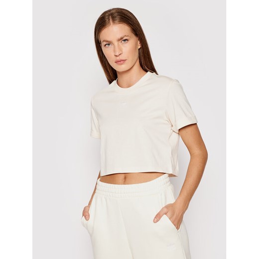 adidas T-Shirt adicolor Essentials Cropped H37880 Beżowy Standard Fit 40 MODIVO