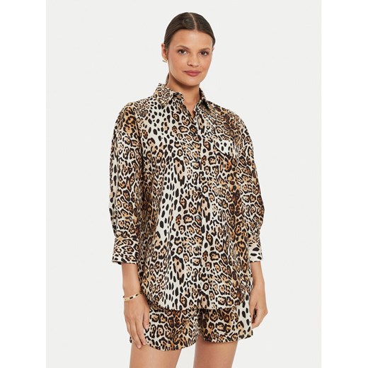 ViCOLO Koszula TB2889 Brązowy Regular Fit ze sklepu MODIVO w kategorii Koszule damskie - zdjęcie 182618214