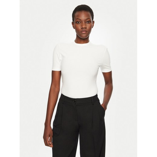 Calvin Klein T-Shirt K20K208052 Biały Slim Fit ze sklepu MODIVO w kategorii Bluzki damskie - zdjęcie 182618380