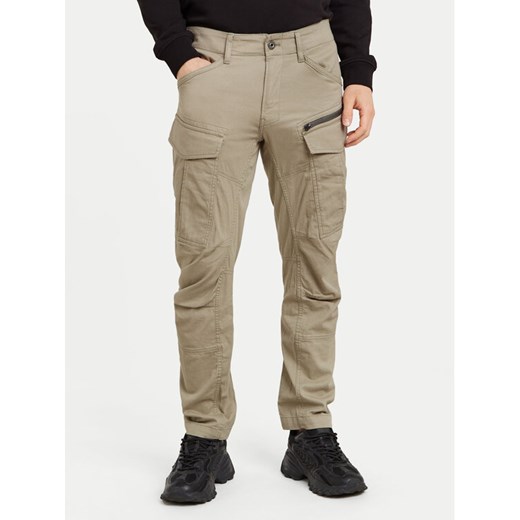 G-Star Raw Spodnie materiałowe Zip Cargo 3D D25665-D846 Beżowy Tapered Fit ze sklepu MODIVO w kategorii Spodnie męskie - zdjęcie 182618421