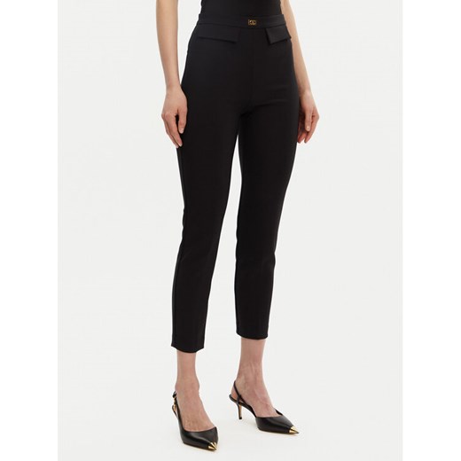 Elisabetta Franchi Spodnie materiałowe PA-077-51E2-V320 Czarny Regular Fit ze sklepu MODIVO w kategorii Spodnie damskie - zdjęcie 182618450