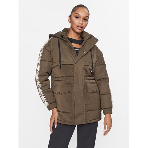 Guess Kurtka przejściowa V2BL09 WF330 Brązowy Regular Fit ze sklepu MODIVO w kategorii Kurtki damskie - zdjęcie 182618460