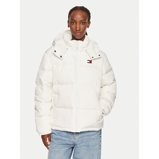 Tommy Jeans Kurtka puchowa Alaska DW0DW18610 Biały Regular Fit ze sklepu MODIVO w kategorii Kurtki damskie - zdjęcie 182618483