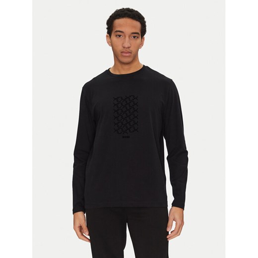 BOSS Longsleeve Togn 50534336 Czarny Regular Fit ze sklepu MODIVO w kategorii T-shirty męskie - zdjęcie 182618510