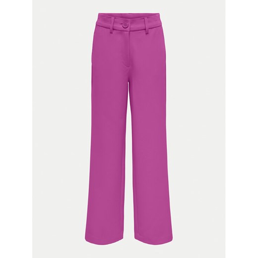 Kids ONLY Spodnie materiałowe Lana Berry 15300093 Różowy Straight Fit ze sklepu MODIVO w kategorii Spodnie dziewczęce - zdjęcie 182618571