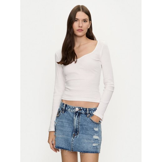 Brave Soul Bluzka LLT-624SARAH Biały Slim Fit ze sklepu MODIVO w kategorii Bluzki damskie - zdjęcie 182618654