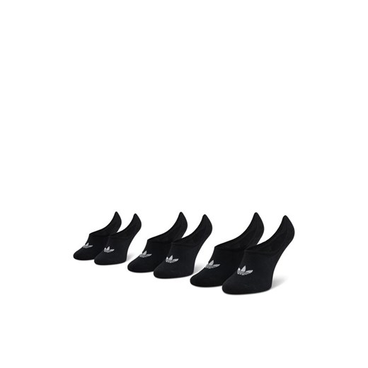 adidas Zestaw 3 par stopek unisex No-Show Socks 3P FM0677 Czarny ze sklepu MODIVO w kategorii Skarpetki męskie - zdjęcie 182618664