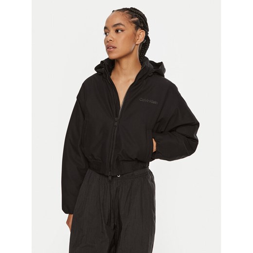 Calvin Klein Performance Kurtka bomber 00GWF4O500 Czarny Regular Fit ze sklepu MODIVO w kategorii Kurtki damskie - zdjęcie 182618714