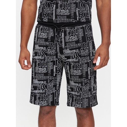 KARL LAGERFELD Szorty sportowe 705061 541900 Czarny Regular Fit Karl Lagerfeld S MODIVO