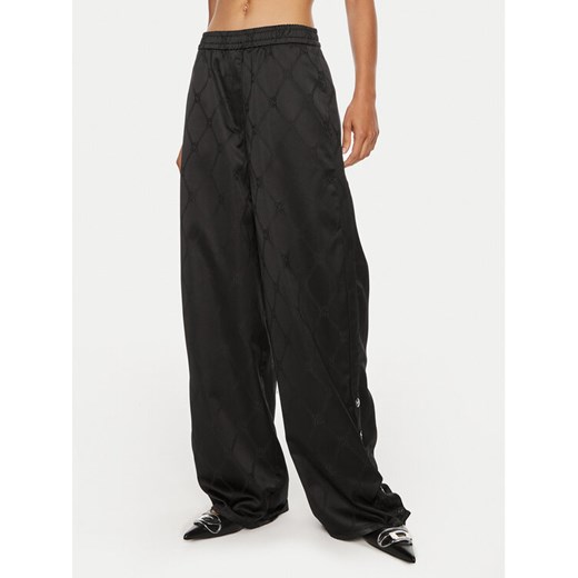 Hugo Spodnie materiałowe Hacelia-1 50518017 Czarny Relaxed Fit ze sklepu MODIVO w kategorii Spodnie damskie - zdjęcie 182618753