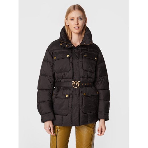 PINKO Kurtka zimowa Olga 1G18JC A082 Czarny Relaxed Fit ze sklepu MODIVO w kategorii Kurtki damskie - zdjęcie 182618764