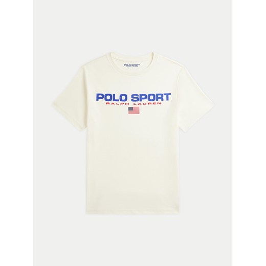 Polo Ralph Lauren T-Shirt 323837629010 Écru Regular Fit ze sklepu MODIVO w kategorii T-shirty chłopięce - zdjęcie 182618773
