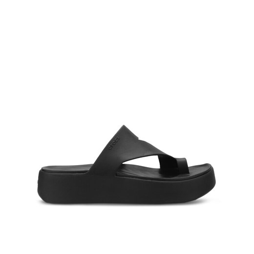 Crocs Japonki Getaway Platform Toe Loop 210834 Czarny ze sklepu MODIVO w kategorii Klapki damskie - zdjęcie 182618774