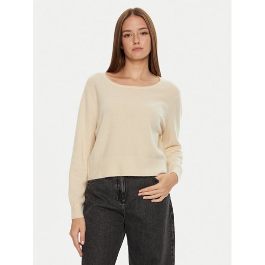 American Vintage Sweter Raxow RAX18EH24 Beżowy Loose Fit ze sklepu MODIVO w kategorii Swetry damskie - zdjęcie 182618781