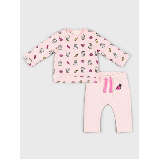 Zippy Dres 22W-8901ZT Różowy Regular Fit ze sklepu MODIVO w kategorii Dresy dla niemowlaka - zdjęcie 182618813