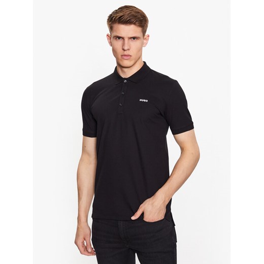 Hugo Polo 50470547 Czarny Slim Fit ze sklepu MODIVO w kategorii T-shirty męskie - zdjęcie 182618863