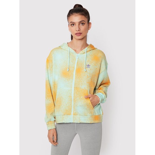 adidas Bluza Allover Print HL6612 Kolorowy Relaxed Fit ze sklepu MODIVO w kategorii Bluzy damskie - zdjęcie 182618870