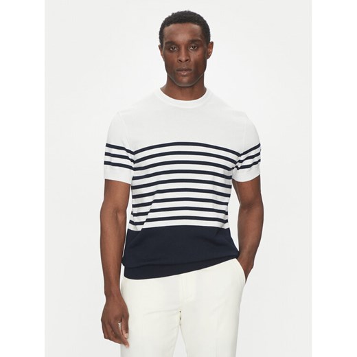 Hechter Paris Sweter 65016 151801 Granatowy Regular Fit ze sklepu MODIVO w kategorii Swetry męskie - zdjęcie 182618940