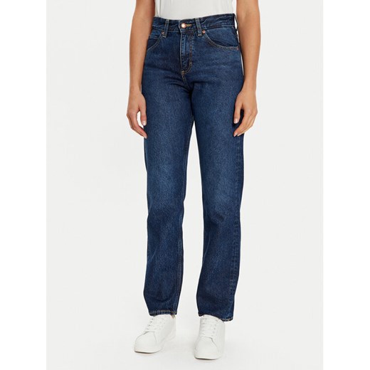 Lee Jeansy Rider Classic 112346335 Granatowy Straight Fit ze sklepu MODIVO w kategorii Jeansy damskie - zdjęcie 182618991