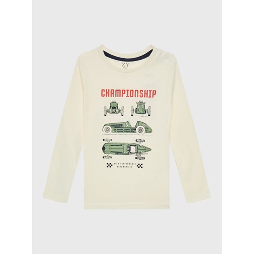 Zippy Bluzka 227-1918ZT Beżowy Regular Fit ze sklepu MODIVO w kategorii T-shirty chłopięce - zdjęcie 182619023