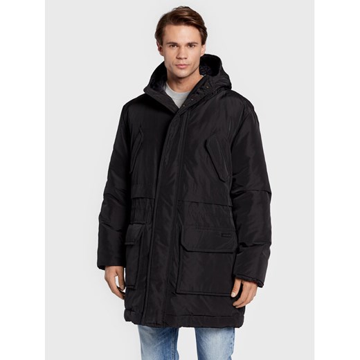 Trussardi Kurtka zimowa 52S00745 Czarny Regular Fit ze sklepu MODIVO w kategorii Kurtki męskie - zdjęcie 182619034