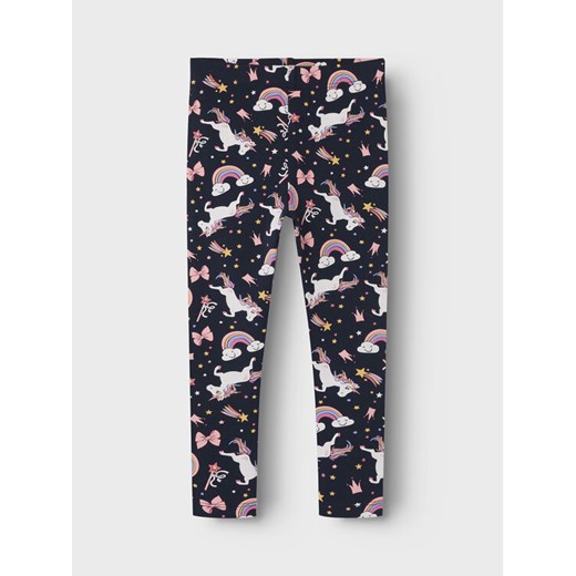 NAME IT Legginsy Vivian 13225099 Niebieski Regular Fit ze sklepu MODIVO w kategorii Spodnie dziewczęce - zdjęcie 182619104