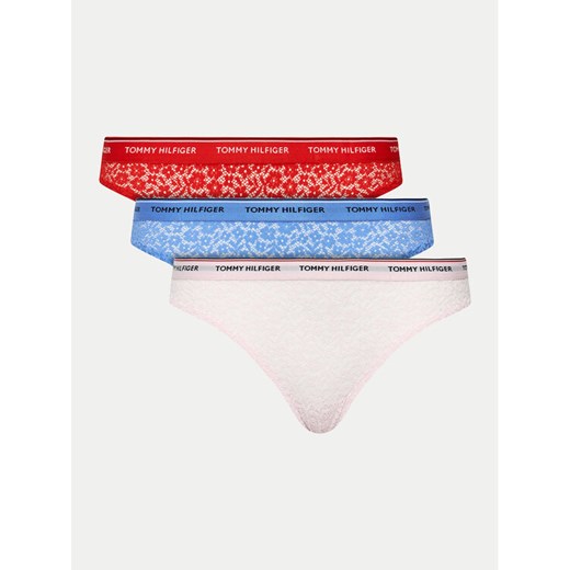 Tommy Hilfiger Komplet 3 par fig klasycznych UW0UW04897 Kolorowy ze sklepu MODIVO w kategorii Majtki damskie - zdjęcie 182619153