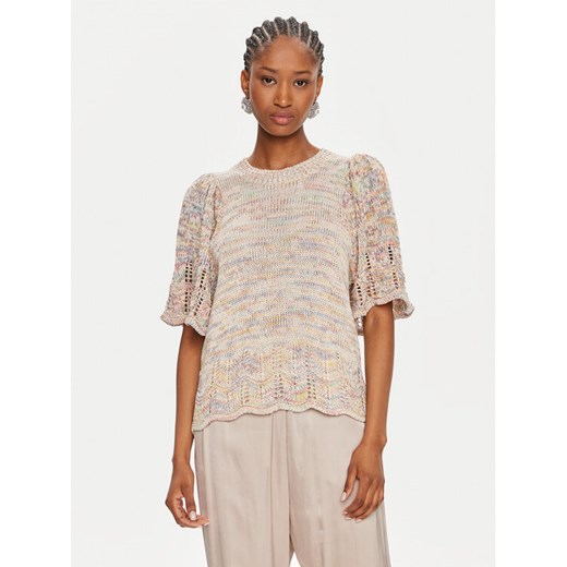 Munthe Sweter Ovacik 242161524272 Kolorowy Regular Fit ze sklepu MODIVO w kategorii Swetry damskie - zdjęcie 182619263
