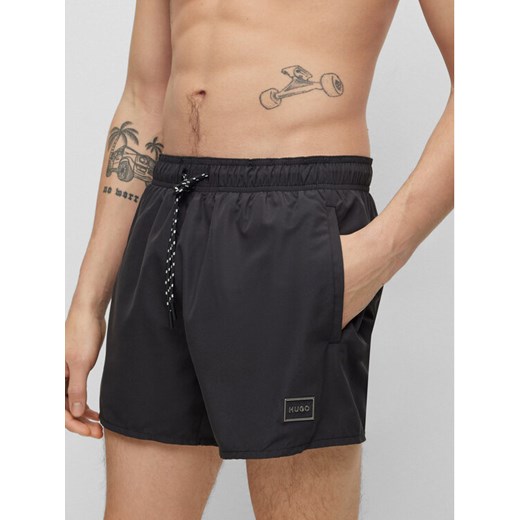 Hugo Szorty kąpielowe Dodo 50483986 Czarny Regular Fit ze sklepu MODIVO w kategorii Kąpielówki - zdjęcie 182619272