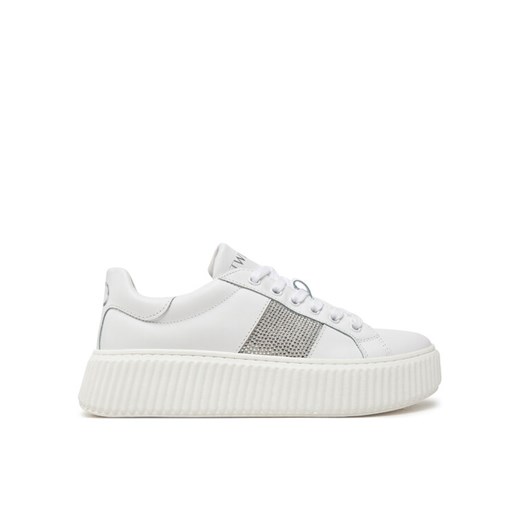 TWINSET Sneakersy 251GCJ018 Biały ze sklepu MODIVO w kategorii Buty sportowe damskie - zdjęcie 182619314