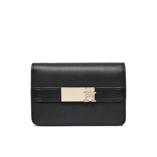 Tommy Hilfiger Duży Portfel Damski Th Heritage Slim Med Wallet AW0AW16916 Czarny ze sklepu MODIVO w kategorii Portfele damskie - zdjęcie 182619324