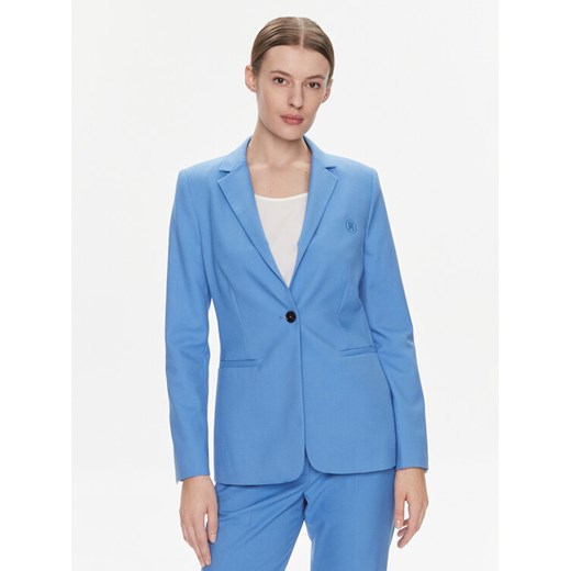 Tommy Hilfiger Marynarka WW0WW39977 Niebieski Regular Fit ze sklepu MODIVO w kategorii Marynarki damskie - zdjęcie 182619404