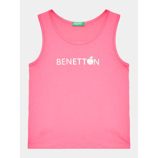 United Colors Of Benetton Top 3I1XGH00K Różowy Regular Fit ze sklepu MODIVO w kategorii Bluzki dziewczęce - zdjęcie 182619434