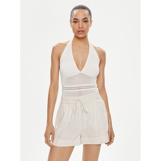 TWINSET Body 241TT3113 Biały Slim Fit ze sklepu MODIVO w kategorii Bluzki damskie - zdjęcie 182619444