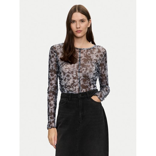 Brave Soul Bluzka LLT-225BABY Szary Slim Fit ze sklepu MODIVO w kategorii Bluzki damskie - zdjęcie 182619533