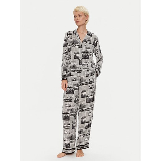 DKNY Piżama YI90033 Czarny Relaxed Fit ze sklepu MODIVO w kategorii Piżamy damskie - zdjęcie 182619702