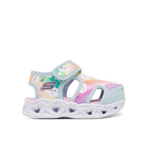 Skechers Sandały Heart Lights Sandals-Cutie Clouds 302977N/TQMT Turkusowy Skechers 22 MODIVO