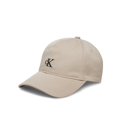 Calvin Klein Jeans Czapka z daszkiem IU0IU00150 Beżowy ze sklepu MODIVO w kategorii Czapki dziecięce - zdjęcie 182619943