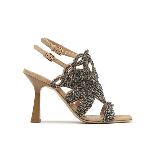Alberta Ferretti Sandały 23151A6311 8021 Szary ze sklepu MODIVO w kategorii Sandały damskie - zdjęcie 182619993