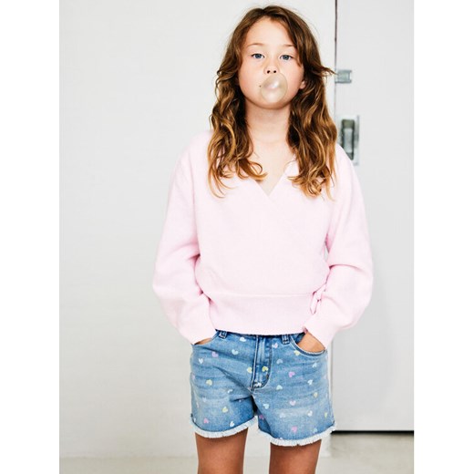 NAME IT Szorty jeansowe Rose 13227046 Niebieski Regular Fit ze sklepu MODIVO w kategorii Spodenki dziewczęce - zdjęcie 182620020