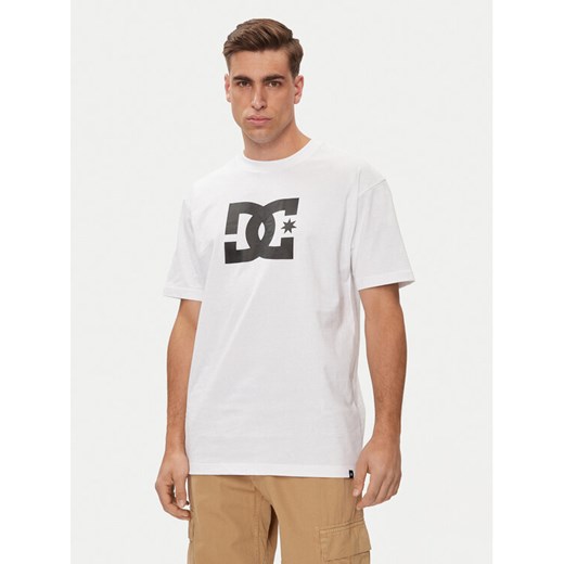 DC T-Shirt Star Hss ADYZT05373 Biały Relaxed Fit ze sklepu MODIVO w kategorii T-shirty męskie - zdjęcie 182620042