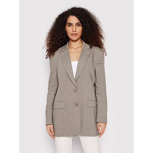 Marella Marynarka Patty 30410125 Szary Straight Fit ze sklepu MODIVO w kategorii Marynarki damskie - zdjęcie 182620084