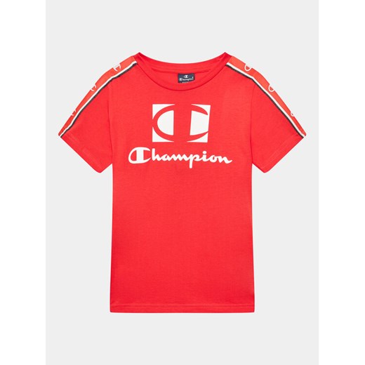 Champion T-Shirt 306326 Czerwony Regular Fit ze sklepu MODIVO w kategorii T-shirty chłopięce - zdjęcie 182620104