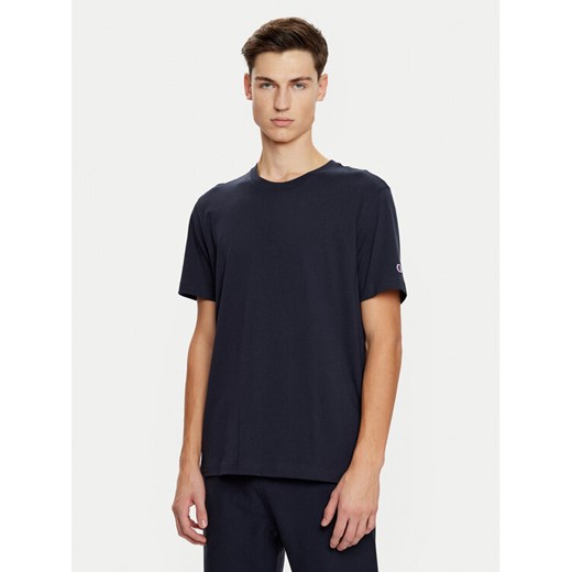 Champion T-Shirt 220713 Granatowy Regular Fit ze sklepu MODIVO w kategorii T-shirty męskie - zdjęcie 182620114