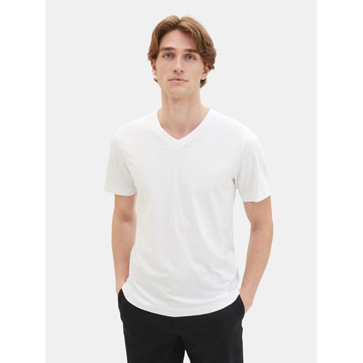 Tom Tailor Komplet 2 t-shirtów 1037738 Biały Regular Fit ze sklepu MODIVO w kategorii T-shirty męskie - zdjęcie 182620143