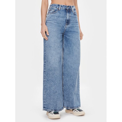 Tommy Hilfiger Jeansy WW0WW39634 Niebieski Wide Leg ze sklepu MODIVO w kategorii Jeansy damskie - zdjęcie 182620154